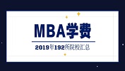 2019年全國192所院校MBA學(xué)費(fèi)匯總