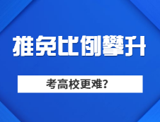 M校推免生比例連續(xù)走高，普通學生想考M校是不是越來越難？